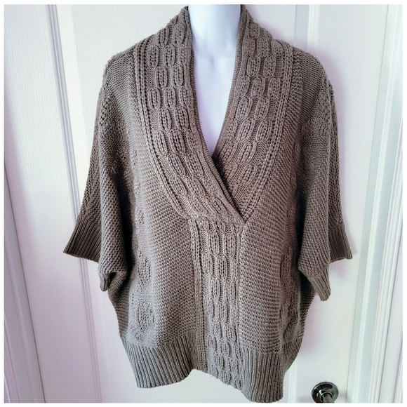 The Limited Shawl Collar Sweater Tan Size Medium - Picture 5 of 10